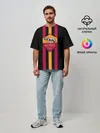 Мужская футболка оверсайз / FC Roma Lines