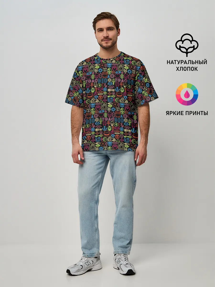 Мужская футболка оверсайз / JoJo Bizarre Adventure