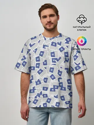 Мужская футболка оверсайз / Документы Word