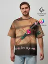 Мужская футболка оверсайз / Игра в Кальмара Обложка
