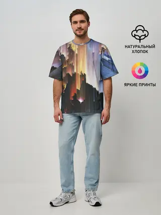 Мужская футболка оверсайз / Space