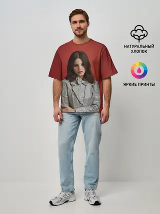 Мужская футболка оверсайз / Горячая Лана