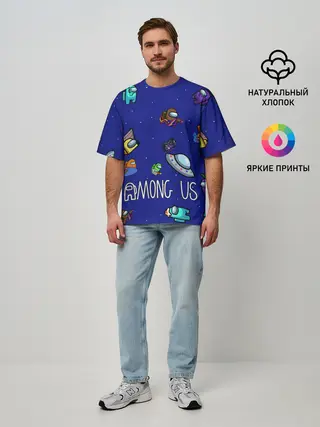 Мужская футболка оверсайз / Among Us | Game