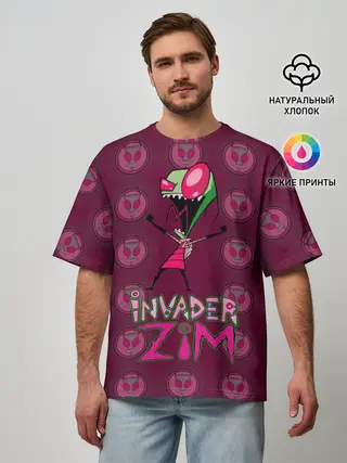 Мужская футболка оверсайз / Захватчик Зим