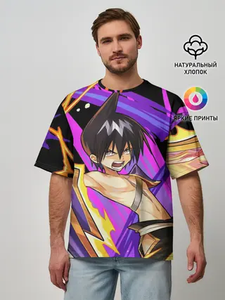 Мужская футболка оверсайз / Шаман Кинг