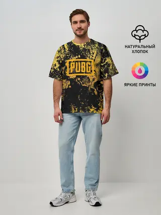 Мужская футболка оверсайз / PUBG