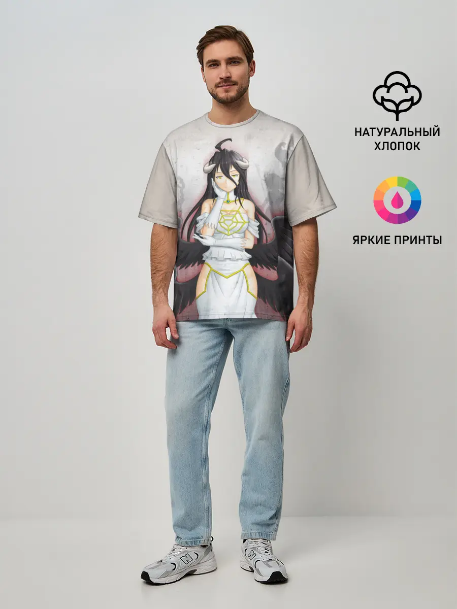 Мужская футболка оверсайз / Оверлорд Ангел