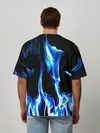 Мужская футболка оверсайз / Огонь