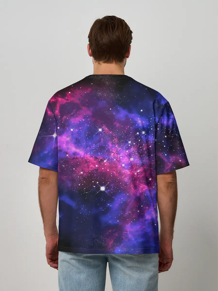 Мужская футболка оверсайз / Distant space