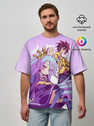 Мужская футболка оверсайз / No Life