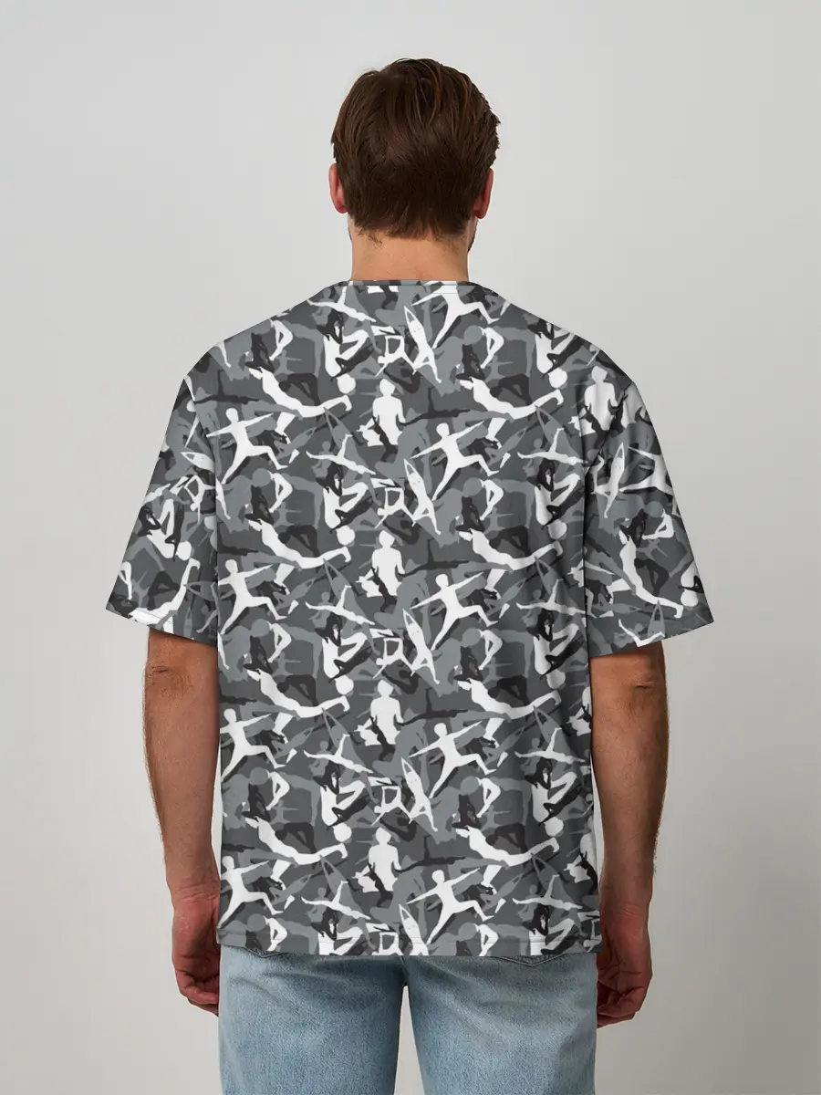 Мужская футболка оверсайз / Гимнастика