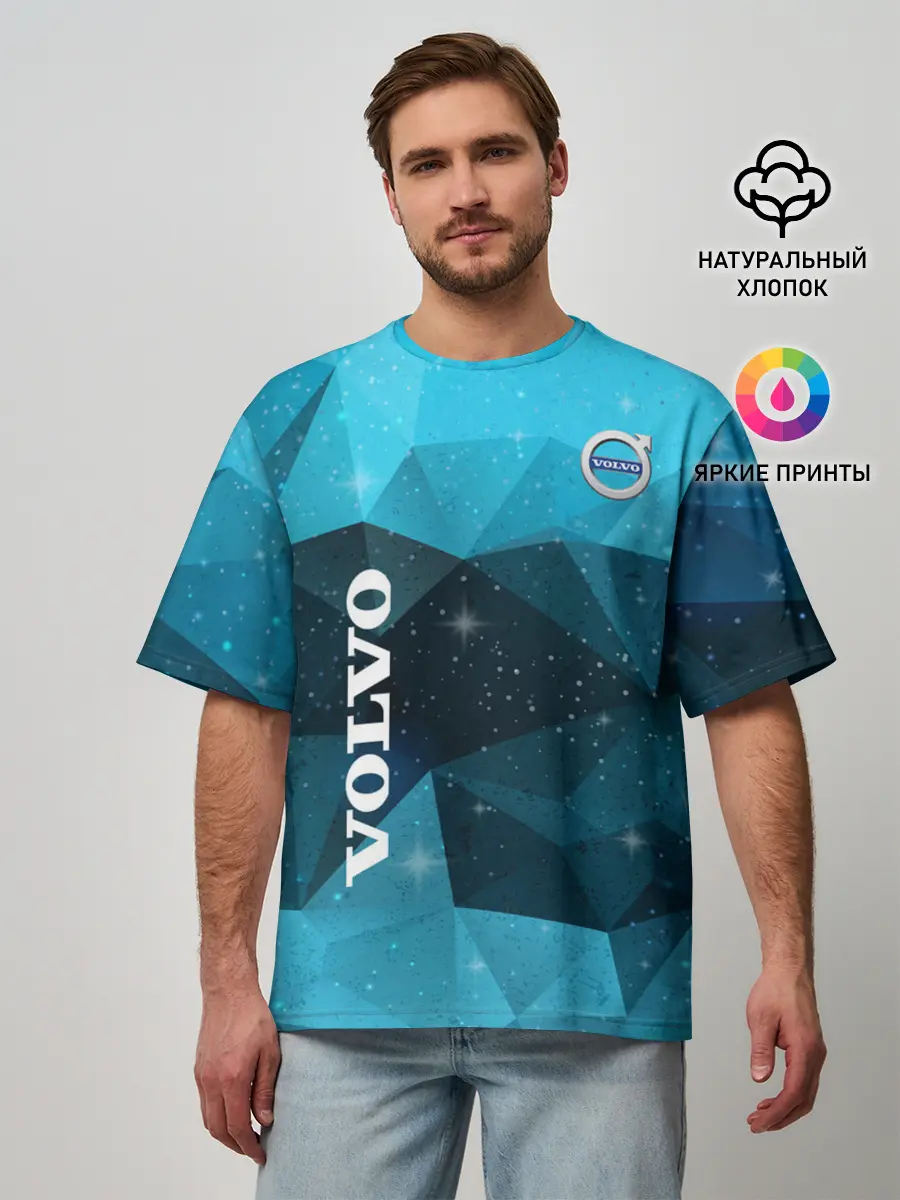 Мужская футболка оверсайз / Volvo