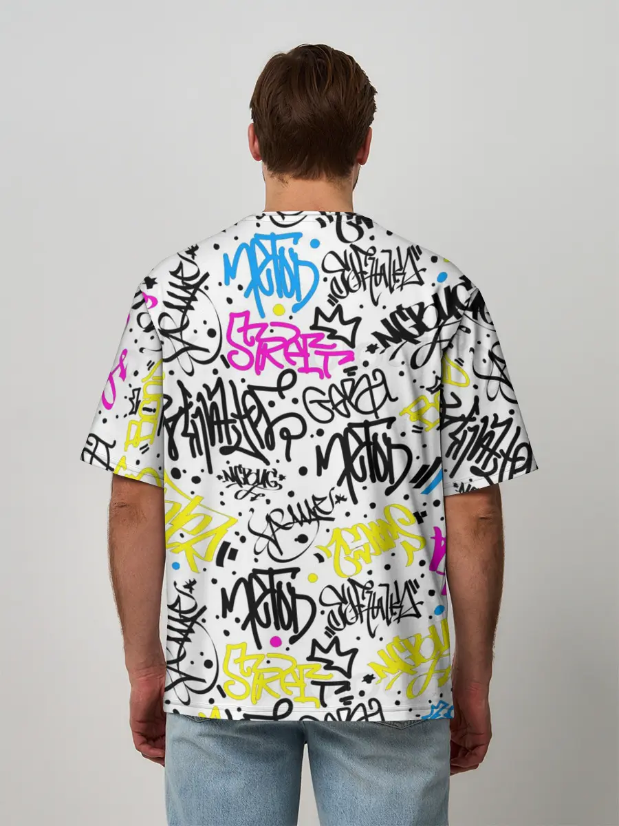 Мужская футболка оверсайз / MARSHMELLO