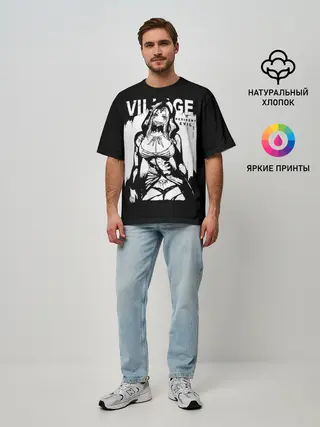 Мужская футболка оверсайз / Resident Evil