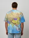 Мужская футболка оверсайз / Карта 10