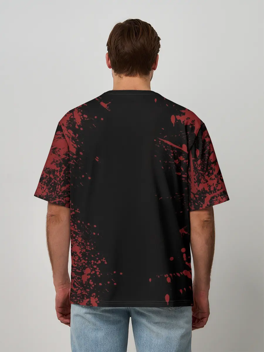 Мужская футболка оверсайз / Resident Evil Village логотип