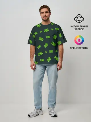 Мужская футболка оверсайз / PUBG / ПАБГ