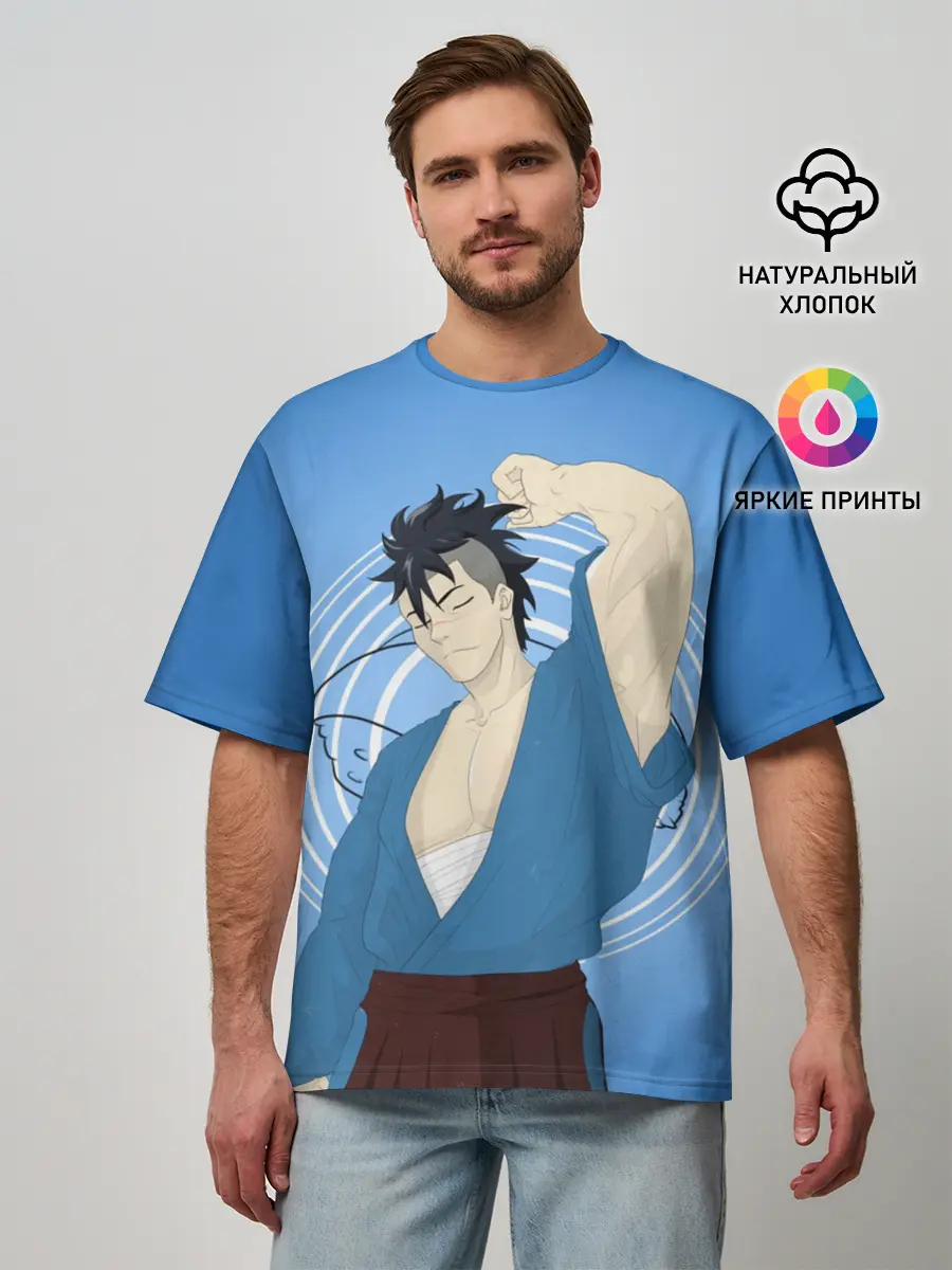 Мужская футболка оверсайз / Food wars Shokugeki no Soma