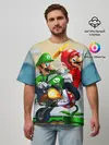 Мужская футболка оверсайз / MarioHelmet