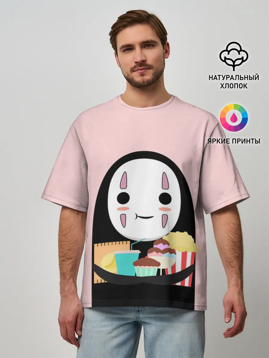 Мужская футболка оверсайз / Каонаси со вкусняшками