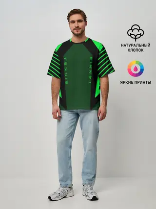 Мужская футболка оверсайз / Tennis