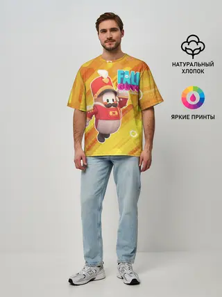 Мужская футболка оверсайз / FALL GUYS | Щелкунчик