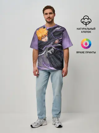 Мужская футболка оверсайз / ИЧИГО