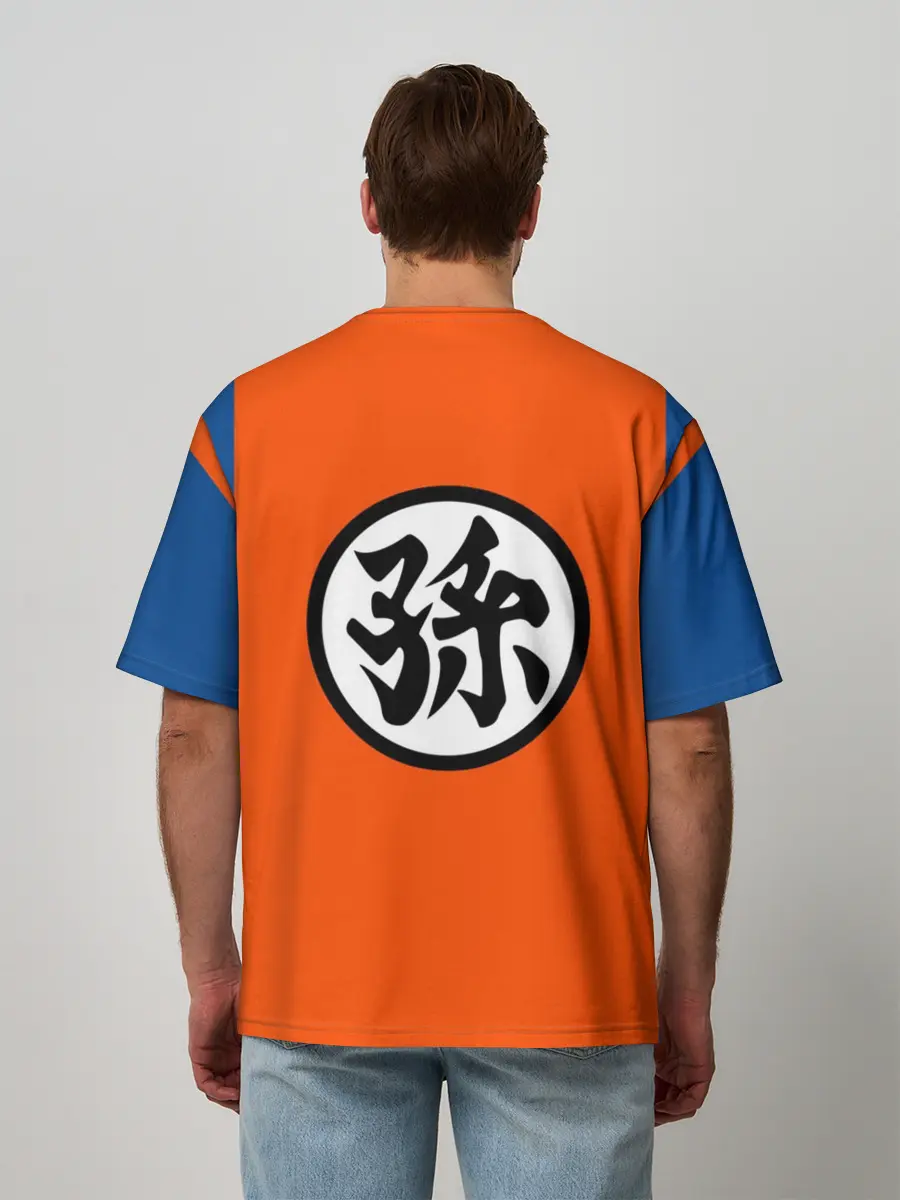 Мужская футболка оверсайз / GOKU KANJI