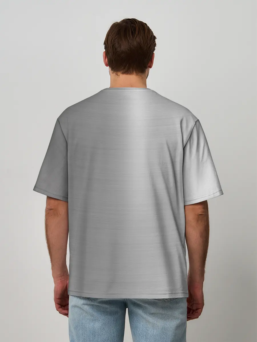 Мужская футболка оверсайз / Renault | Сталь