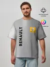 Мужская футболка оверсайз / Renault | Сталь