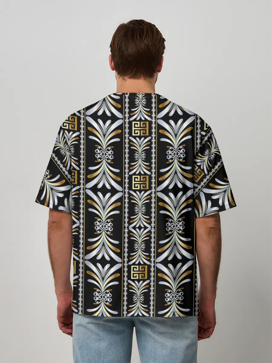 Мужская футболка оверсайз / silver