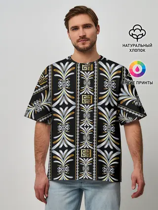 Мужская футболка оверсайз / silver