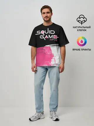 Мужская футболка оверсайз / SQUID GAME