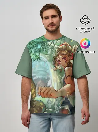 Мужская футболка оверсайз / Гибли