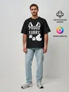 Мужская футболка оверсайз / Proud Furry