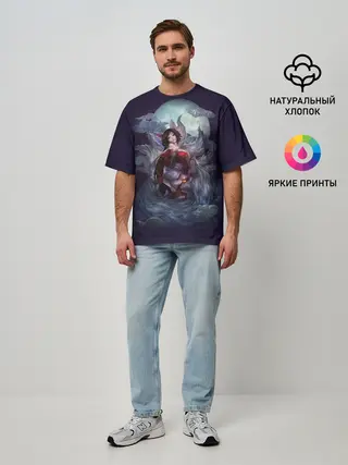 Мужская футболка оверсайз / Ahri