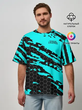 Мужская футболка оверсайз / League of Legends