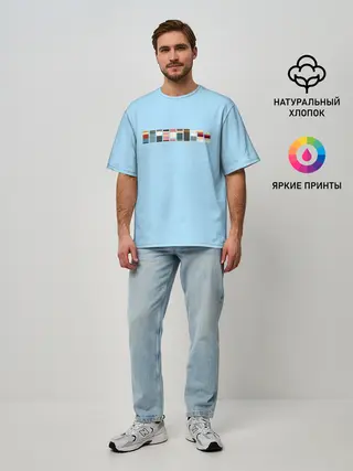 Мужская футболка оверсайз / Футурама - минимализм