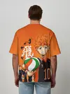 Мужская футболка оверсайз / Волебольная команда из аниме HAIKYUU!!