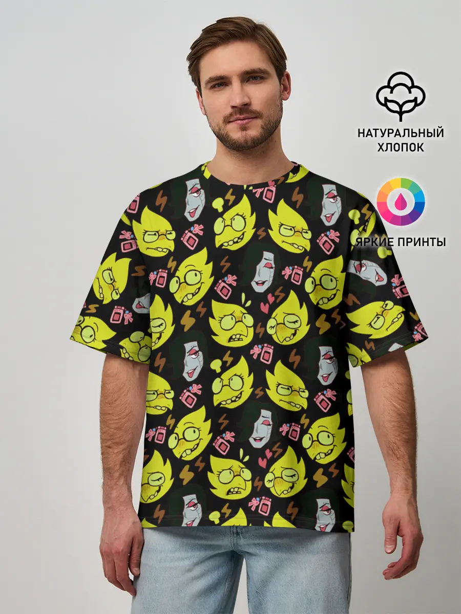 Мужская футболка оверсайз / Undertale