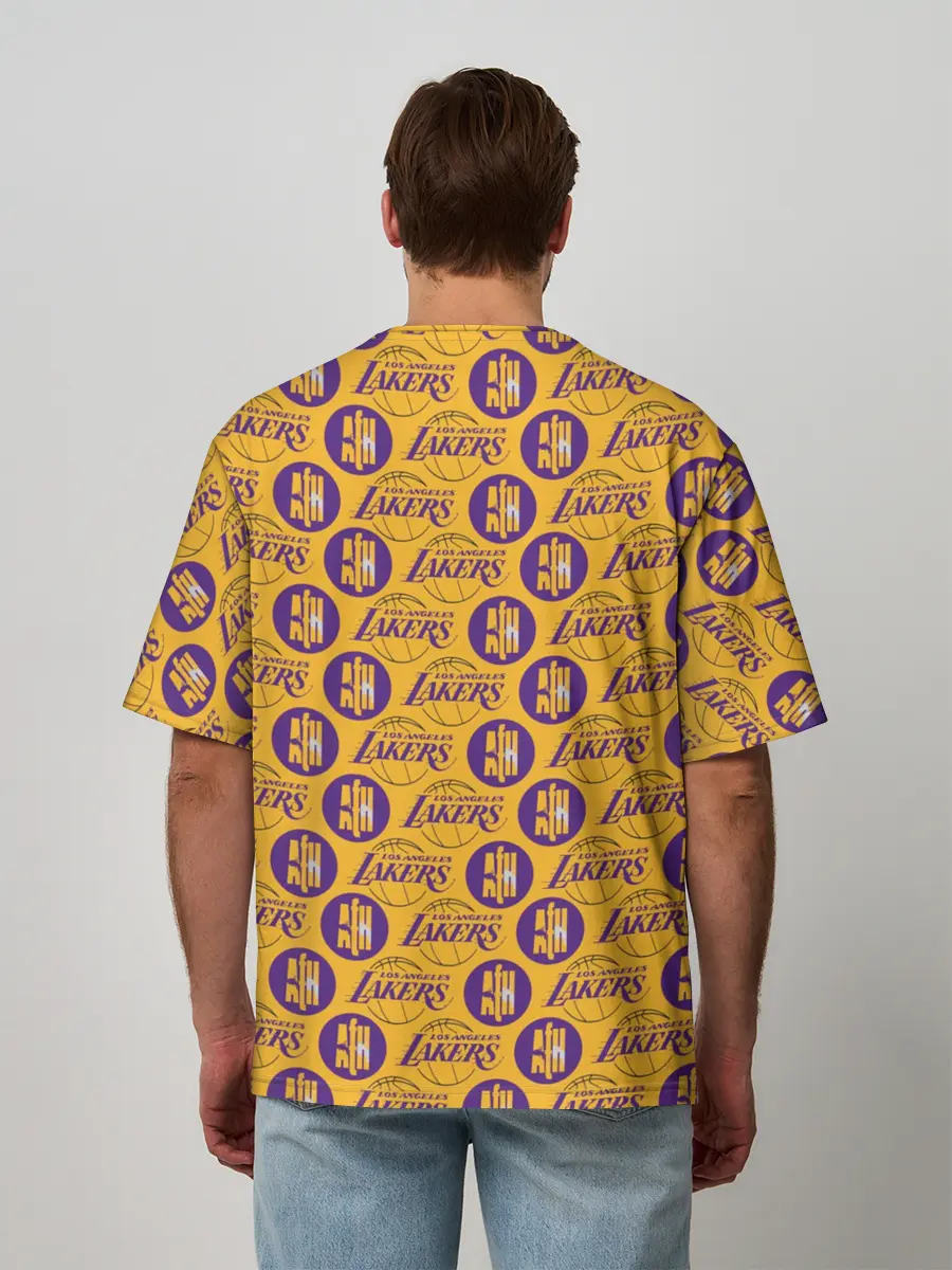 Мужская футболка оверсайз / LA LAKERS