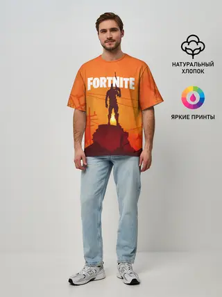 Мужская футболка оверсайз / Fortnite.