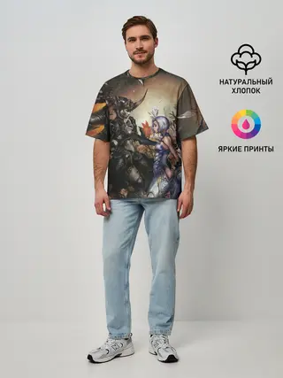 Мужская футболка оверсайз / Lilith and Anakim