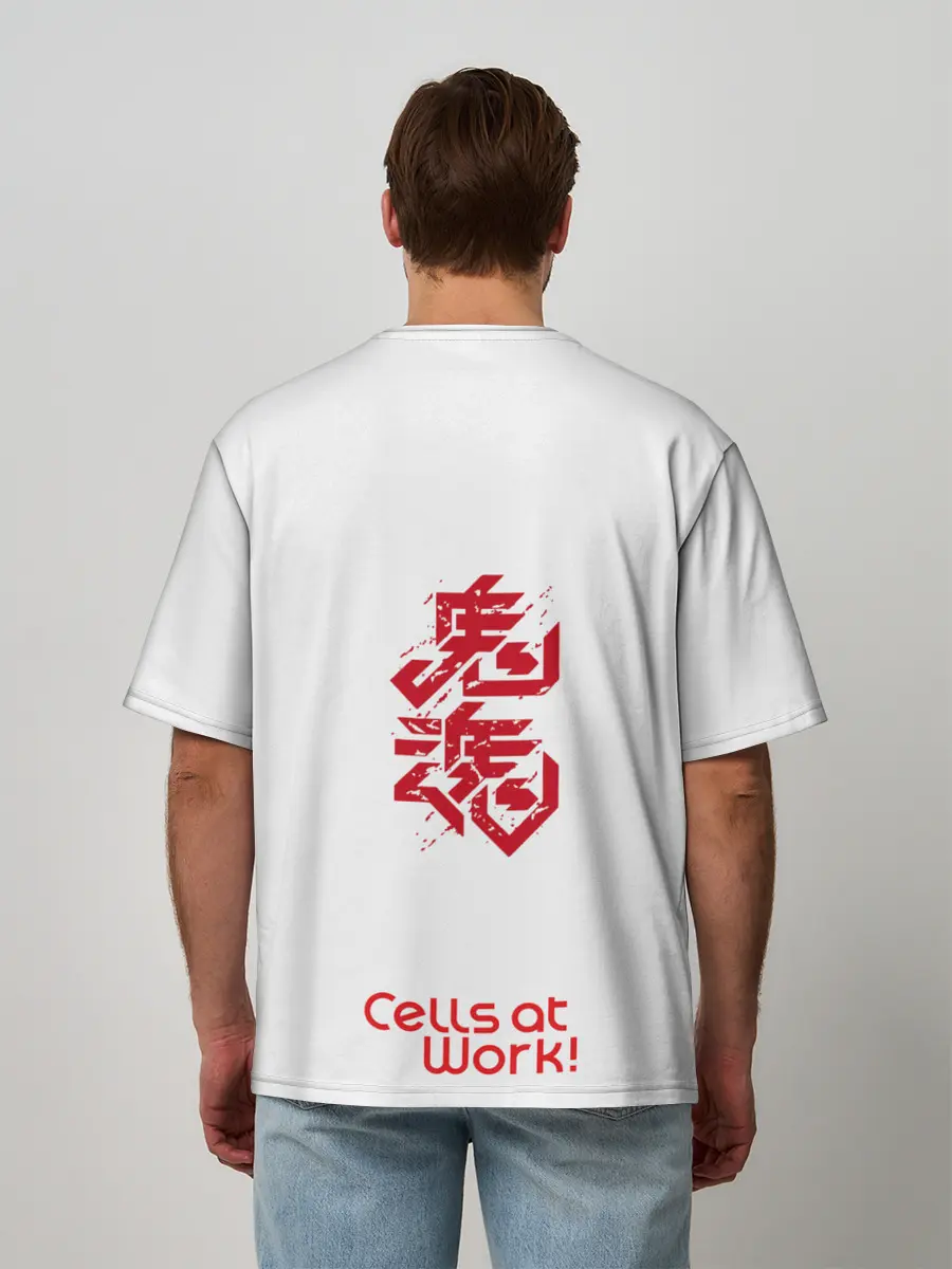 Мужская футболка оверсайз / Команда клеток