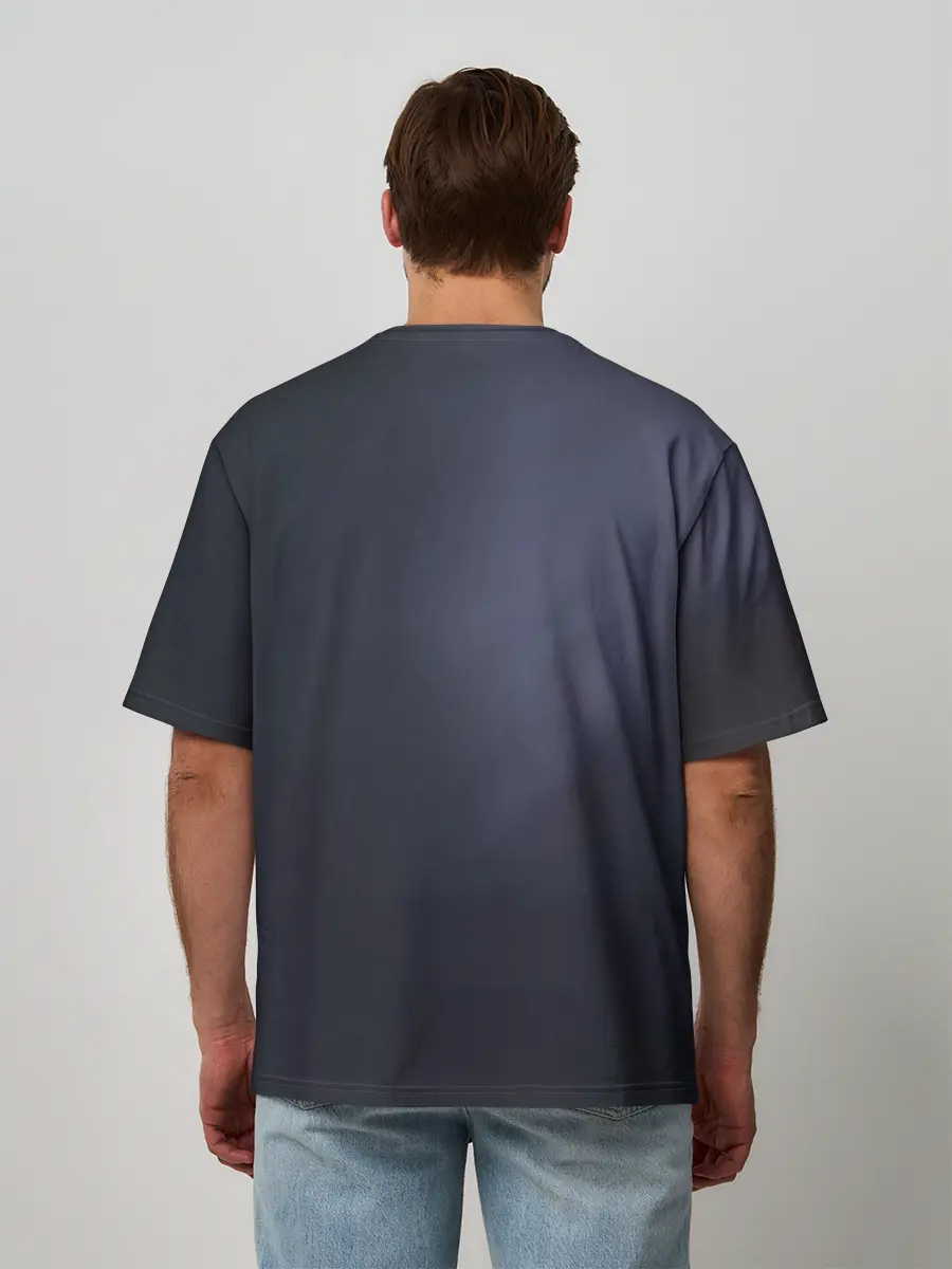 Мужская футболка оверсайз / Кракен