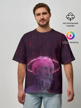 Мужская футболка оверсайз / Мудрец
