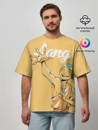 Мужская футболка оверсайз / Aang last airbender