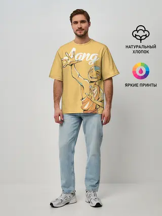 Мужская футболка оверсайз / Aang last airbender