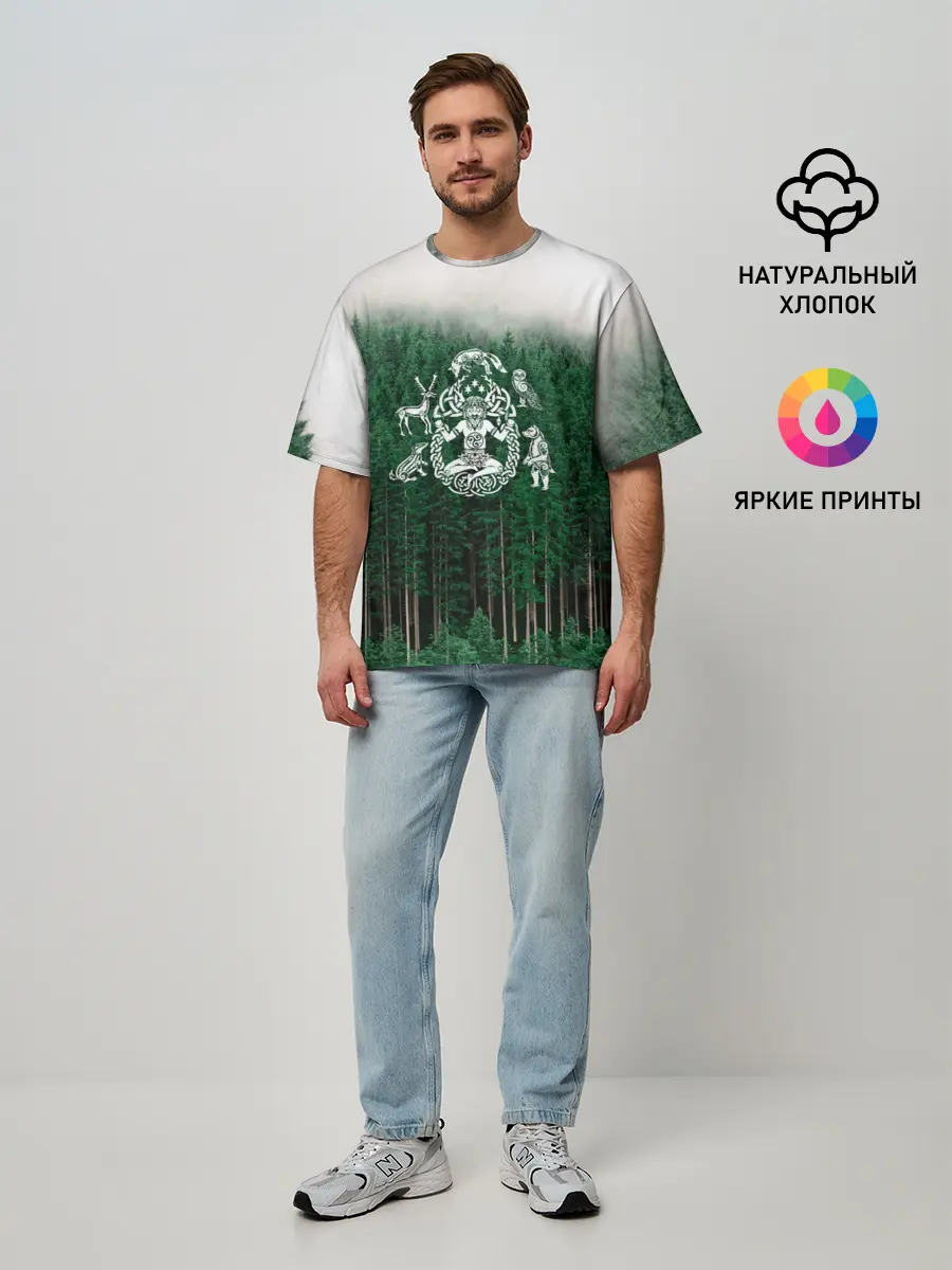 Мужская футболка оверсайз / ВАНАХЕЙМ | РУНЫ | RUNES