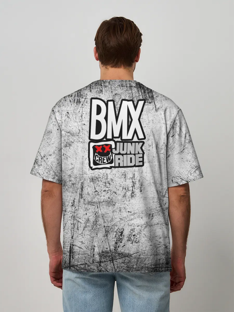 Мужская футболка оверсайз / Junk Ride